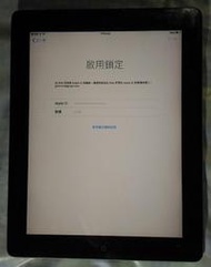 蘋果 Apple IPAD 2 iPad2  A1396 3g WiFi 可開機有id鎖 當零件機 平板電腦充電線50元