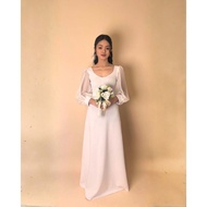 Minimalist Civil wedding dress