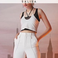 SALISA - MESH Doubled Layer Crop Top