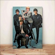 Poster Dinding Kayu Aesthetic Tema Band The Rolling Stones - SK109