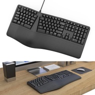 Cord Ergonomic Natural Split Keyboard with 7 Multimedia Keys