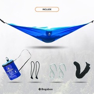 Hammock Ultralight double size jumbo bogaboo tabish two colours color 290x150cm siap pakai ayunan ga