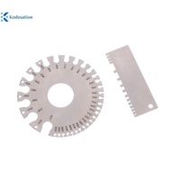 Kudosation 0-36 Round AWG SWG Wire Gauge Thiness Ruler Gauge Diameter Stainless Steel Measurer Tool 