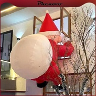 [Phenovo] Christmas Inflatable Santa Outdoor Decoration Hanging Santa with Gift Bag