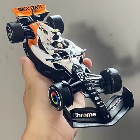 1:24 Mclaren MCL60 2023 4# Lando Norris P2 British GP F1 #81 Oscar Piastri Alloy Diecast Model Car C