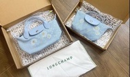 Longchamp 蒲公英系列限量款天澄色(手拿包xs-$1250),(手提包xs-1500)
