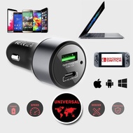 LinkOn 63W Car Charger USB Type C Power Delivery 3 USB A Qualcomm Quick Charge 3 MacBook Pixel iPad iPhone nintendo swit