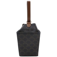 【日本直送】CELINE 官網 Straps Box 手提包 Triomphe 197142BZJ PVC 黑色/棕色 女性【二手】