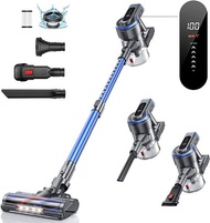 (Free Trial ) HONITURE S12 Cordless Vacuum Cleaner 38KPa/450W Powerful Stick Vacuum Cleaner with LCD Touch Screen 55Min Runtime Battery 6 in 1 Lightweight Handheld Cordless Vacuum for Carpet Pet Hair Floors Portable Vacuum Cleaner DIDEA Airbot dyson