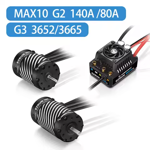 New Hobbywing EzRun MAX10 G2 Sensible Brushless ESC 3652/3665 G3 motor package combination is applic