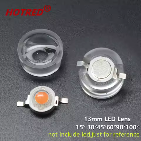 20pcs 1W 3W 5W 13mm IR LED mini Lens 15 30 45 60 90 100 Degree Needn't Holder High Power LED Diode C