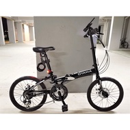 Multi-Speed and Foldable Bicycle (PN035) [OYAMA Brand] [20 inch Wheel Size] [Black] [Shimano Shifter