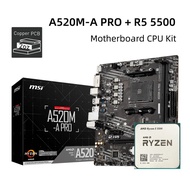 Msi A520M A PRO R5 5500 Motherboard CPU kit 3.6GHz 6Core DDR4 4600MHz Socket AM4 MATX