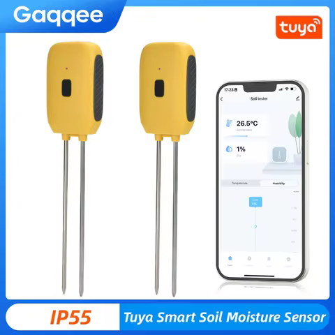 Tuya Smart Soil Moisture Sensor Home Wireless APP Check Potted Plant Moisture Tester IP55 Waterproof
