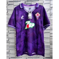 NEW HQ RETRO JERSEY BOLA ACF FIORENTINA HOME 1992-1993 GO HQ IMPORT