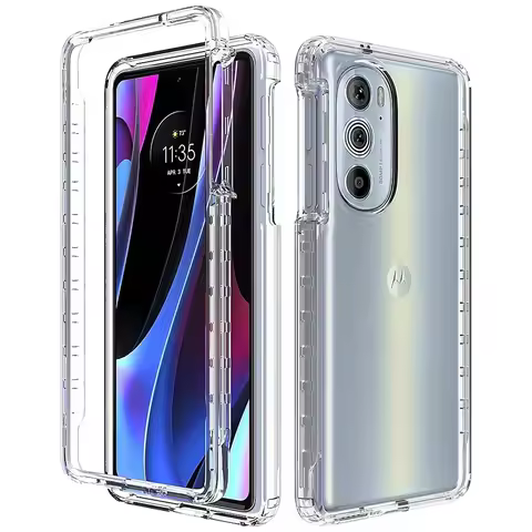 Transparent Case for Motorola Moto Edge 30 Pro Edge30 EdgePlus 2022 Hybrid Shockproof Shell 2in1 Cry