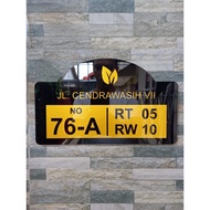 House Number Board 28 x 18 cm | Aesthetic Acrylic House Numbers