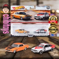 Hot Wheels Premium Car Culture 2 Pack 73 Holden Monaro GTS & 77 Holden Torana A9X