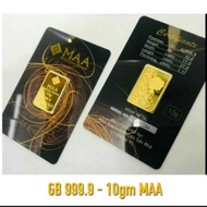 100% gold bar 999.9(10 Gram MAA)