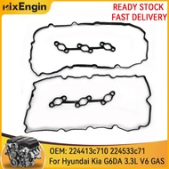 Engine Valve Cover Gasket Set Fit 3.3 3.8 L For Hyundai Santa Fe Kia Sedona Sorento G6DA G6DG 3.3L 3