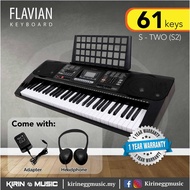 Flavian S2 61 Keys Digital Piano Keyboard S-Two, S Two with Headphone,Book Rest,Adapter