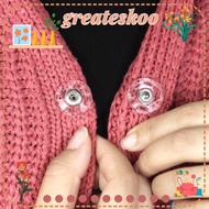 GREATESKOO 10Pcs Fastener, Invisible Round Snap Button, Transparent DIY Acrylic Snap Fastener