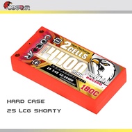 CD2S1P4400180 || Coddar 2S 7.4V 4400mAh 180C LCG Shorty 5mm Bullet Hard Case LiPo Battery