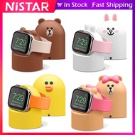 Charger Stand for with Apple Watch Series 7/6/SE/5/4/3/2/1 (45mm, 44mm, 42mm, 41mm, 40mm, 38mm), Nig