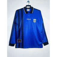1994 Argentina Away Long-Sleeved Retro Top Football Clothing