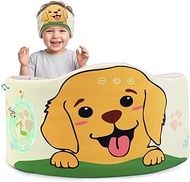 Toddler Headband Headphones Wireless, Kids Bluetooth Earphones for iPad, Safe Volume - Wired School 