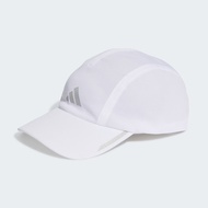 Adidas หมวกวิ่ง AEROREADY Four-Panel Mesh Running Cap | White/Reflective Silver ( HR7053 )