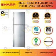 [ 360L ] Sharp Fridge Refrigerator J-Tech Inventer SJ-366MSS SJ366MSS
