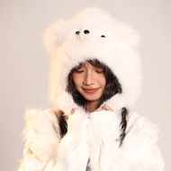 Mũ Tai Nghe Nhét Tai Gấu Cho Nữ Thời Trang Ấm Áp Bảo Vệ Tai Lý Tưởng Cho Mùa Thu Đông Thiết Kế Hoạt