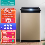 海信(Hisense)波轮洗衣机全自动 8公斤大容量 10大洗衣程序 健康桶自洁 家用租房宿舍 低噪节能HB80DA332G