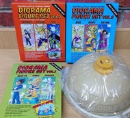 Dragonball龍珠模型:DVD特典 Vol 1-3 合併情景Figure + 限定花梨塔(頂) Figure