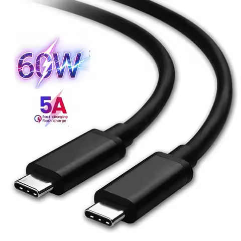 60W Type C to USB -C Fast Charging Phone Data Cable Type C Fast Charging Wire 0.3m/0.5/1m/1.5m/2m PD