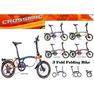 CROSSMAC Trifold AEIOU 16 Inch 9speed with LTWOO Equipment and Mechanical Disc Brake