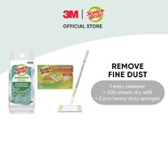 3M™ Scotch-Brite™ Easy Sweeper Plus Mop + Dry Disposable Cleaning Refill + Scrub Dots, Bundle Pack, 1 pc/pack