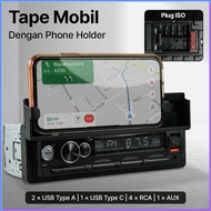 READY Occkic Tape audio Mobil Bluetooth usb full bass Multifungsi ISO with Phone Holder - HL81 / Tap