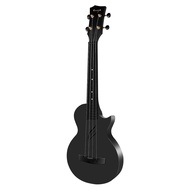 Enya Nova U Carbon Fibre Composite Concert Ukulele (Black) With matching gigbag strap capo strings