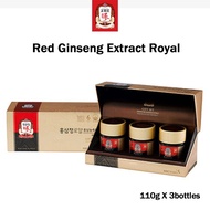 Cheong Kwan Jang Red Ginseng Extract Royal Gift Set 110g x 3 by KGC Pure Korean 6years Red ginseng extract 100% No Additives