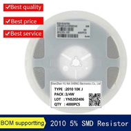 4000pcs 2010 5% SMD Resistor 0R - 10M 3/4W S 0R 0.5R 1  100 220 470 ohm 0.1R 0.5R 100R 220R 1K 2.2K 