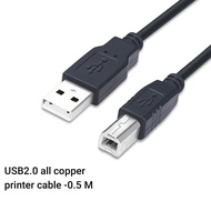 สายปริ้นเตอร์ สายUSB Printer สายต่อเครื่องปริ้นเตอร์ ความยาว 0.5/1/1.5เมตร/3เมตร เชื่อมต่อกับปริ้นเตอร์