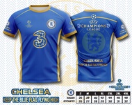 เสื้อกีฬาพิมพ์ลาย ลาย สโมสรฟุตบอล เชลซี สีน้ำเงิน  CHELSEA Champion