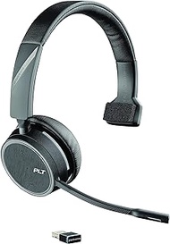 Plantronics - Voyager 4210 UC USB-A (Poly) - Bluetooth Single-Ear (Monaural) Headset - Connect to PC, Mac, &amp; Desk Phone - Noise Canceling - Works with Teams, Zoom &amp; more