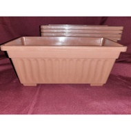 ✴ ❖ ♞5PCS LARGE brown rectangle pots for plants 32x15x13 cm / paso / garden pot / PECHAY & LETTUCE