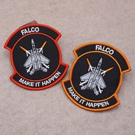 [Custom Velcro patch] AE.FALCO Falcon fighter tactical embroidery 3D  Velcro Patch /Badges/armband/E