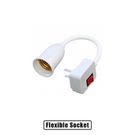 Kipas Angin E27 Fitting Lampu Flexible Saklar On Off Kabel Flexible Colokan Ke Listrik