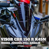 VISOR WINDSHIELD CBR 150R K45N MODEL JENONG VISOR CBR 150 K45N JENONG ZM55