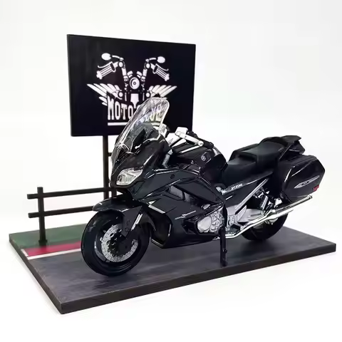 Bburago 1:18 Yamaha Fjr1300as Fjr 1300 As Simulation alloy motorcycle model with Scene Base Backgrou